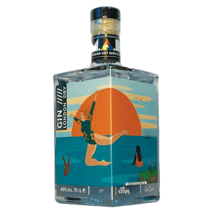 MAD Modern Art Distillery 70cl London Dry Gin with Sumac with Call of the Sea by Lu Cornish on label